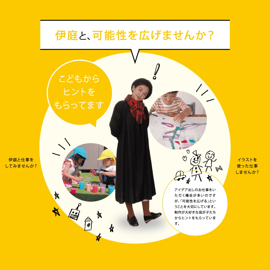 伊庭と、可能性を広げませんか？