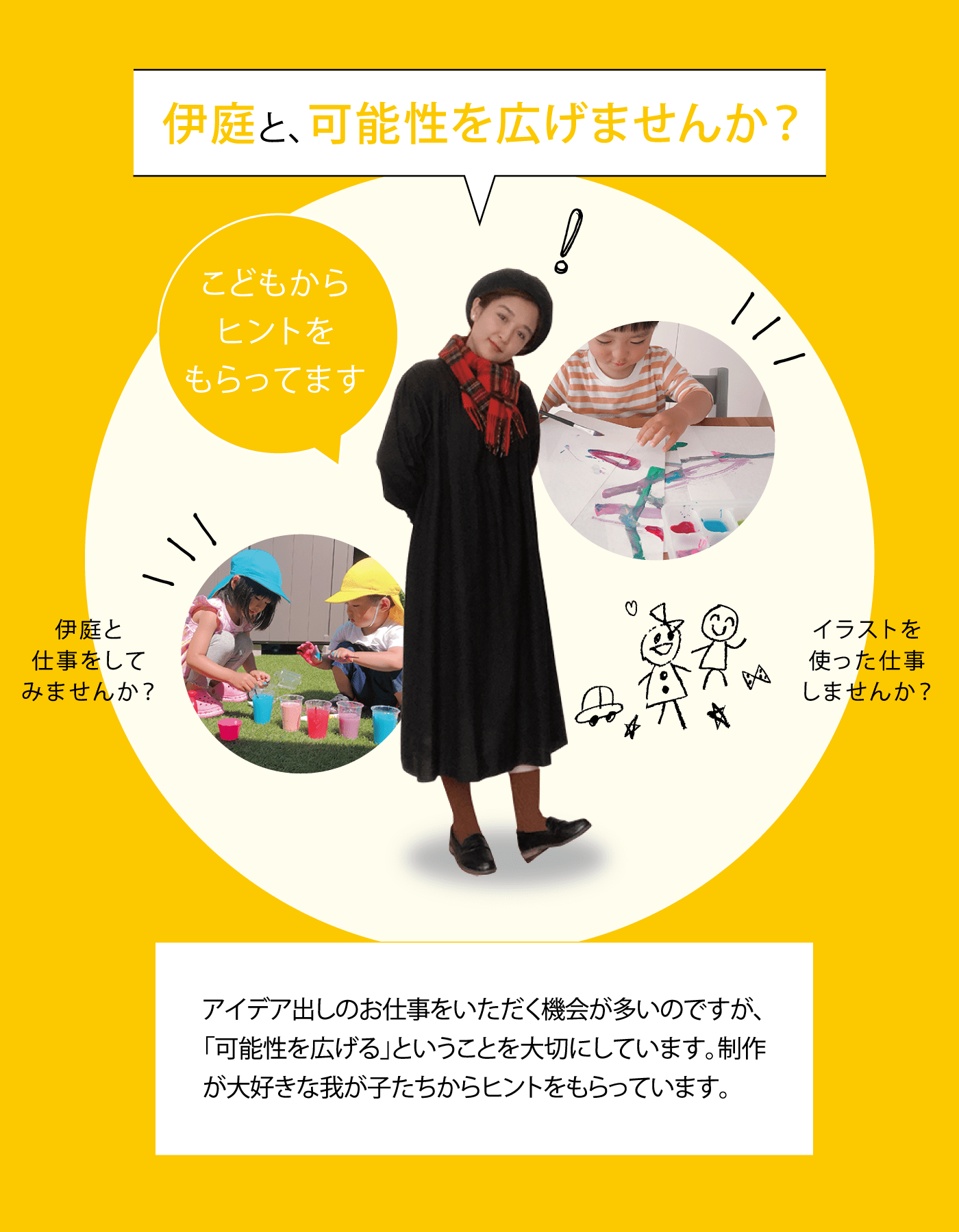 伊庭と、可能性を広げませんか？