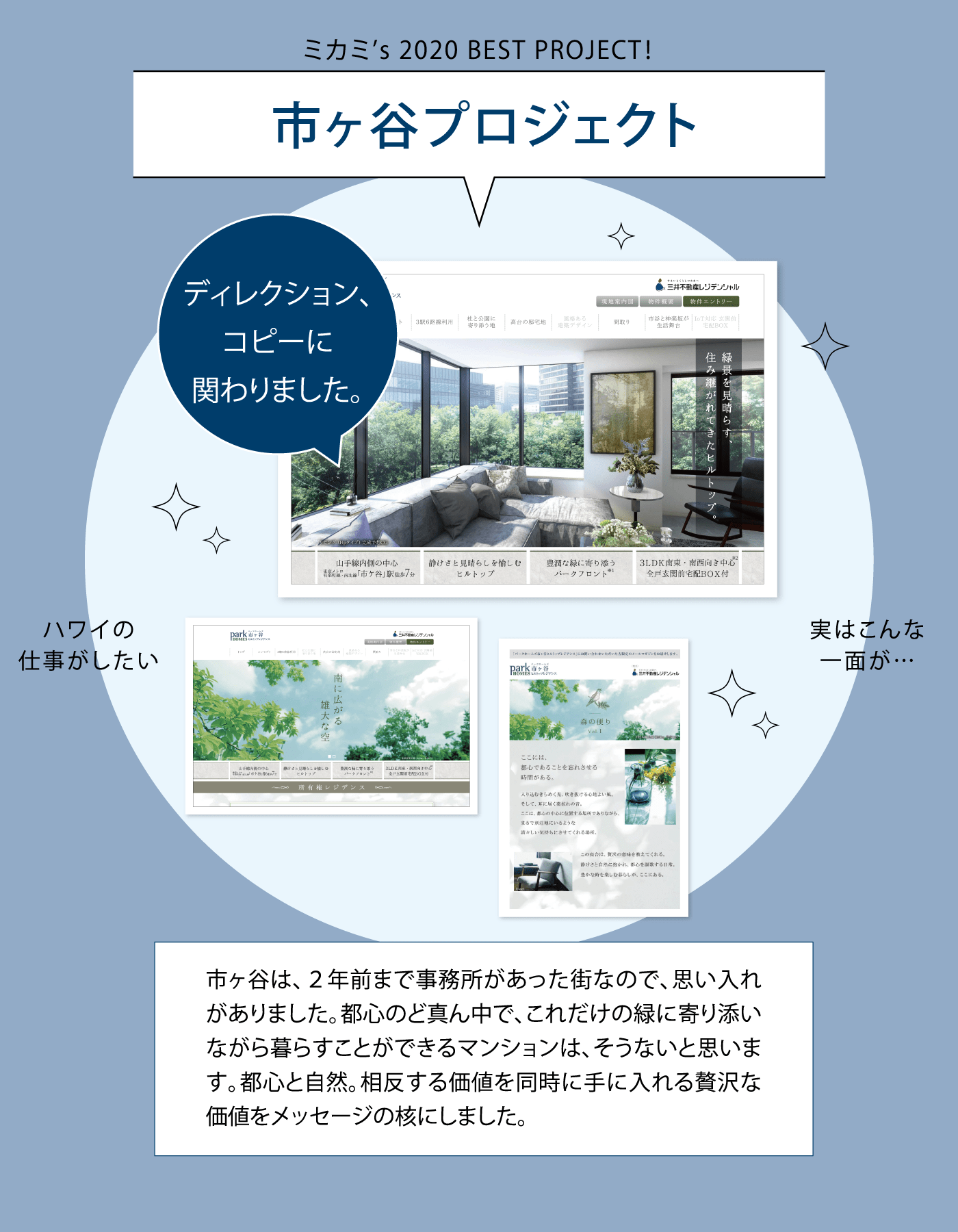 ミカミ’s 2020 BEST PROJECT！ 市ヶ谷プロジェクト