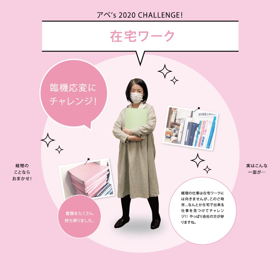アベ’s 2020 CHALLENGE！ 在宅ワーク
